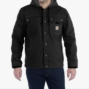 Carhartt Men's Black Hooded Jacket